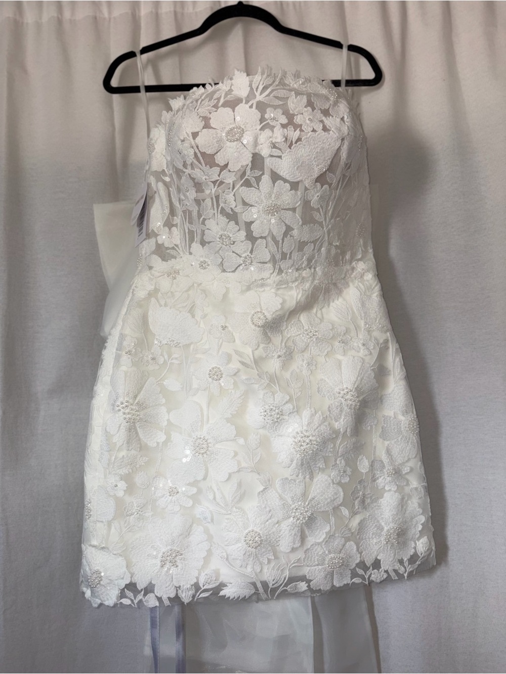 Untamed Petals Rosalie Bow Mini Dress - Picture 7 of 11